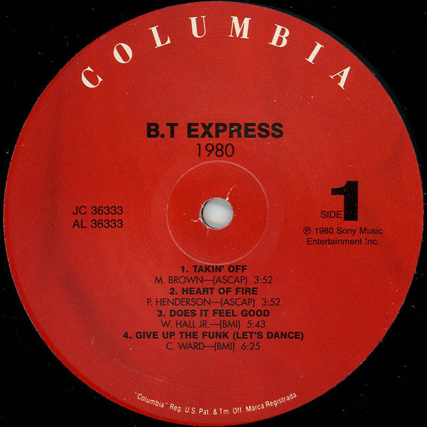 BT Express - 1980 (Vinyl, LP, Album, Reissue) Good Plus (G+) / Very Good (VG)