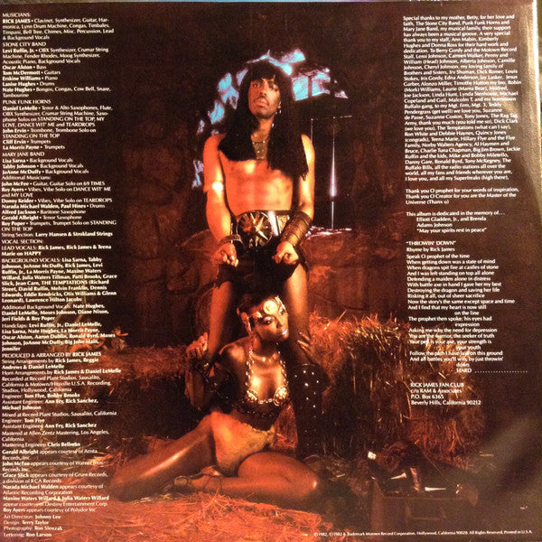 Rick James - Throwin' Down (Vinyl, LP, Album) Good Plus (G+) / Good Plus (G+)