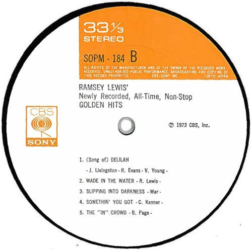 Ramsey Lewis - Golden Hits (Vinyl, LP, Album, Reissue) Very Good (VG) / Very Good (VG)