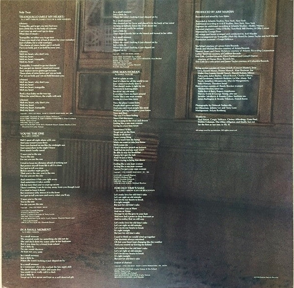 Carly Simon - Boys In The Trees (Vinyl, LP, Album) Good Plus (G+) / Good Plus (G+)