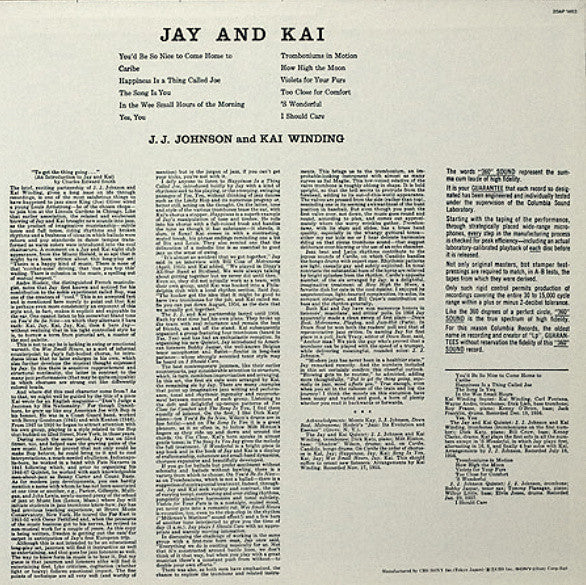 J.J. Johnson - Jay And Kai (Vinyl, LP) Near Mint (NM or M-) / Very Good (VG)