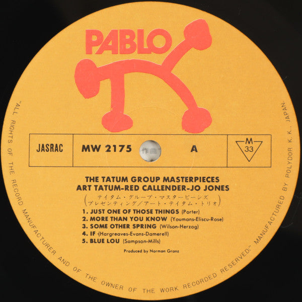 Art Tatum - The Tatum Group Masterpieces (Vinyl, LP, Album)