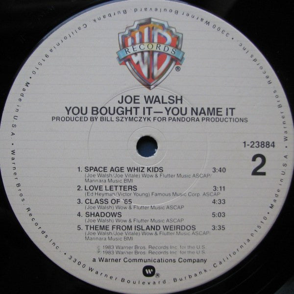 Joe Walsh - You Bought It - You Name It (Vinyl, LP, Album) Good Plus (G+) / Very Good Plus (VG+)