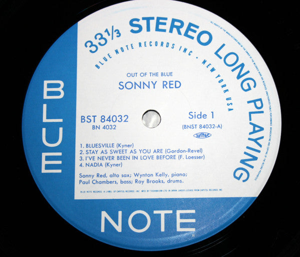 Sonny Red - Out Of The Blue (Vinyl, LP, Album, Limited Edition, Reissue, Stereo) Near Mint (NM or M-) / Near Mint (NM or M-)