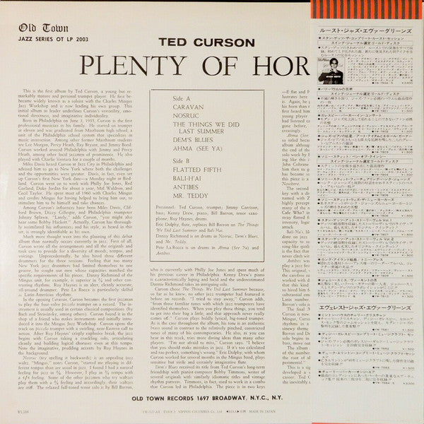 Ted Curson - Plenty Of Horn (Vinyl, LP, Album, Reissue, Stereo)