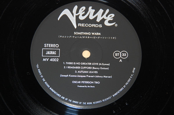Oscar Peterson - Something Warm (Vinyl, LP, Album, Reissue, Stereo)