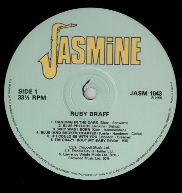 Ruby Braff - Ruby Braff (Vinyl, LP, Reissue, Mono) Very Good Plus (VG+) / Very Good Plus (VG+)