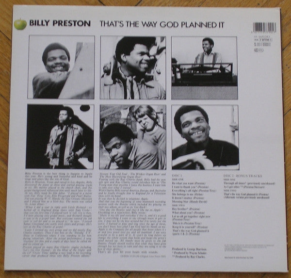 Billy Preston - That's The Way God Planned It (Vinyl, Vinyl, LP, Album, Reissue, Remastered, 12", 45 RPM) Very Good (VG) / Very Good (VG)