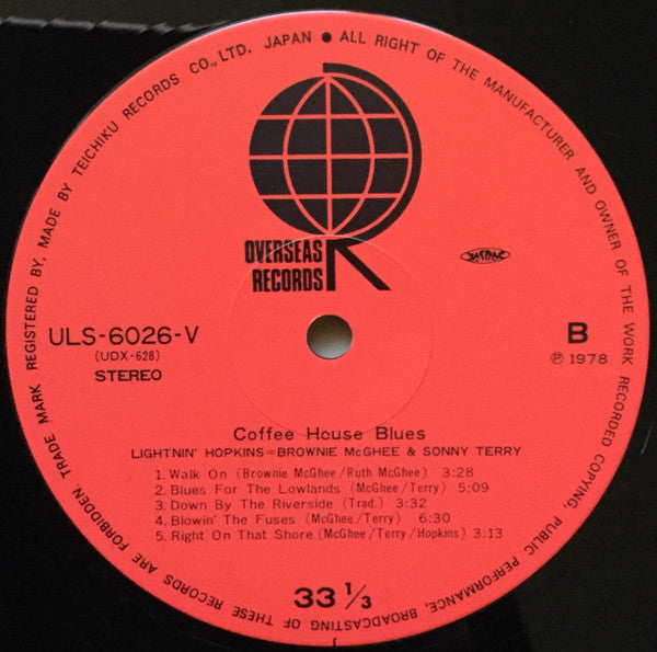 Lightnin' Hopkins - Coffee House Blues (Vinyl, LP, Album, Stereo)