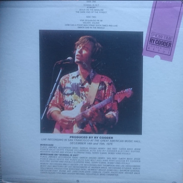 Ry Cooder - Show Time (Vinyl, LP, Album) Very Good (VG) / Good Plus (G+)