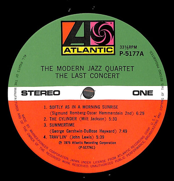 The Modern Jazz Quartet - The Last Concert (Vinyl, LP)