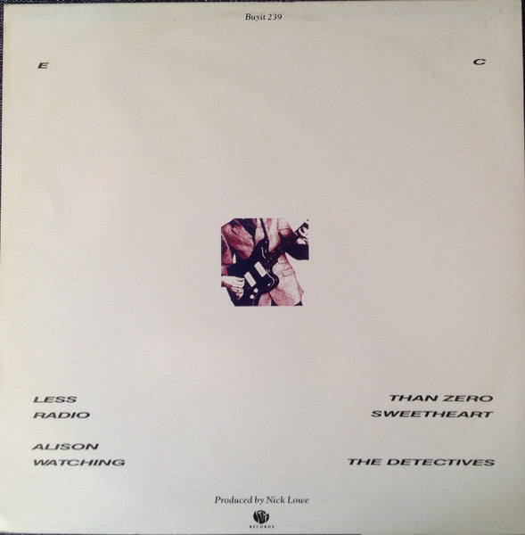 Elvis Costello - Less Than Zero (Vinyl, EP, 12", 45 RPM) Very Good Plus (VG+) / Very Good Plus (VG+)