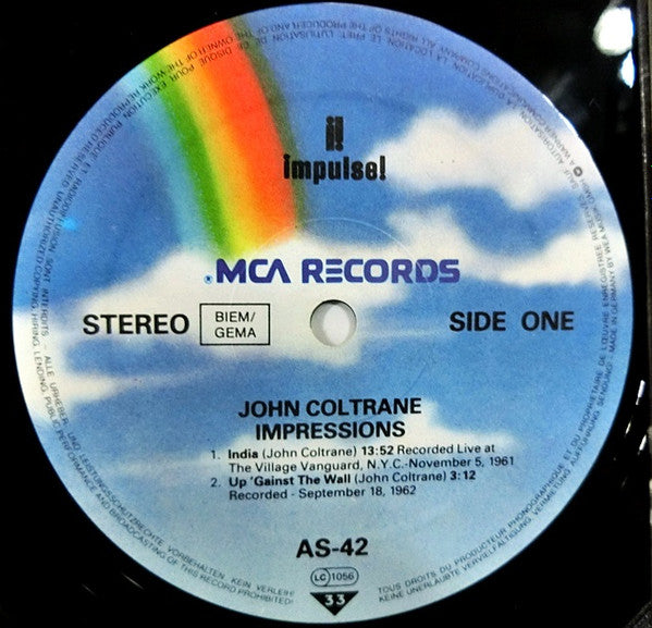 John Coltrane - Impressions (Vinyl, LP, Album, Limited Edition, Reissue) Very Good (VG) / Good Plus (G+)