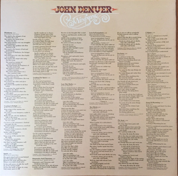 John Denver - Windsong (Vinyl, LP, Album)