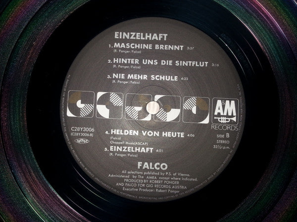 Falco - Einzelhaft (Vinyl, LP, Album, Reissue) Very Good Plus (VG+) / Very Good Plus (VG+)