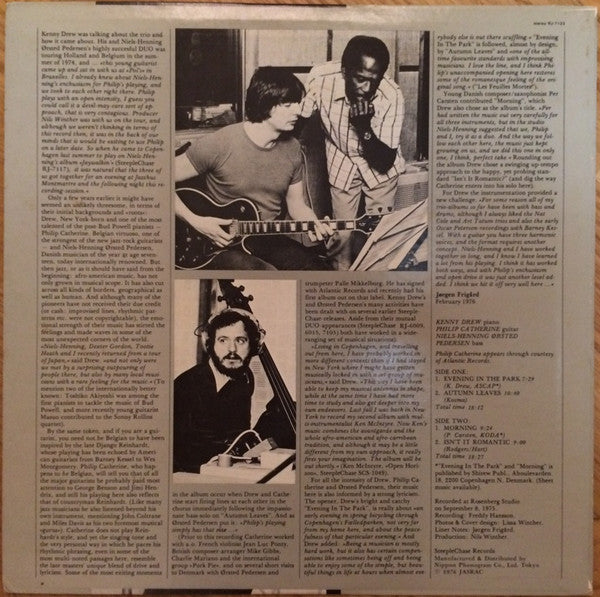The Kenny Drew Trio - Morning (Vinyl, LP, Album, Stereo) Very Good Plus (VG+) / Very Good Plus (VG+)