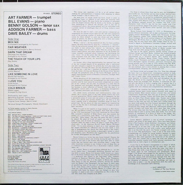 Art Farmer - Modern Art (Vinyl, LP, Album, Reissue) Very Good Plus (VG+) / Very Good Plus (VG+)