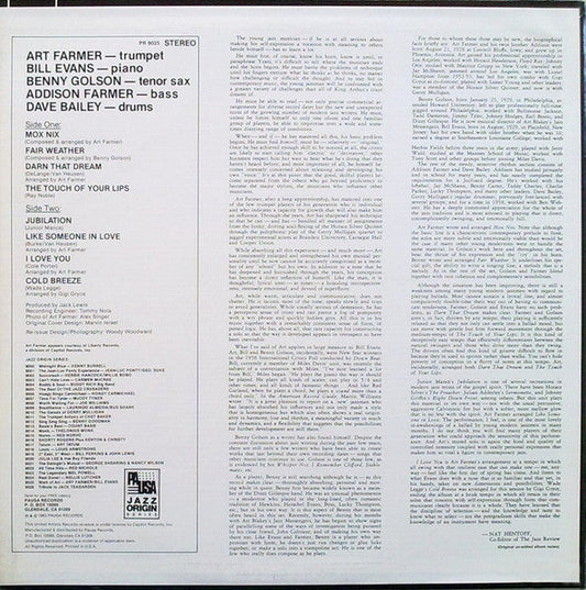 Art Farmer - Modern Art (Vinyl, LP, Album, Reissue) Very Good Plus (VG+) / Very Good Plus (VG+)