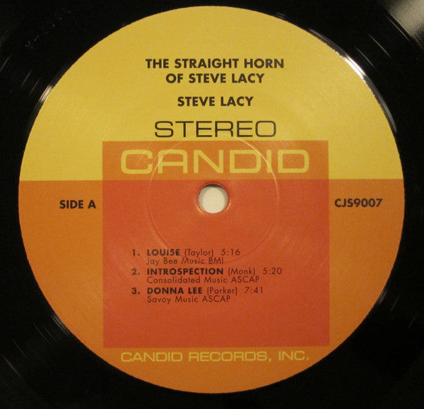 Steve Lacy - The Straight Horn Of Steve Lacy (Vinyl, LP, Album, Limited Edition, Reissue, Stereo) Near Mint (NM or M-) / Very Good Plus (VG+)