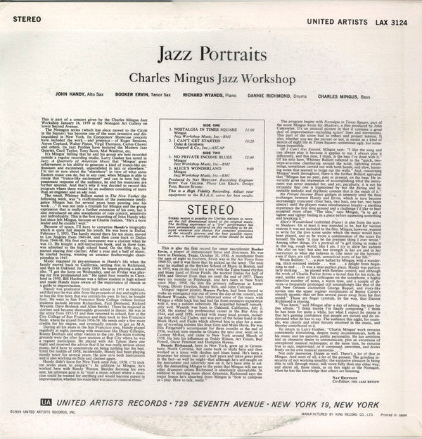 Charles Mingus - Jazz Portraits (Vinyl, LP, Album, Limited Edition,...