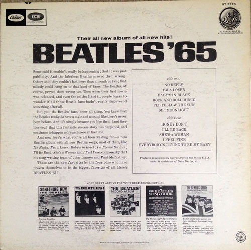 The Beatles - Beatles '65 (Vinyl, LP, Album, Reissue, Stereo) Very Good (VG) / Very Good (VG)