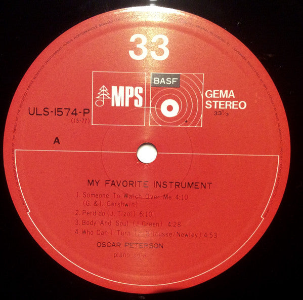 Oscar Peterson - My Favorite Instrument (Vinyl, LP, Album)