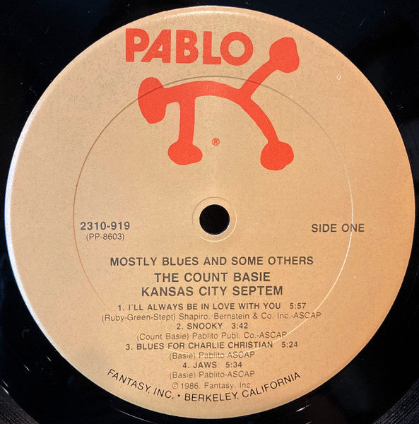 Count Basie And The Kansas City Seven - Mostly Blues And Some Others (Vinyl, LP, Album, Stereo) Very Good (VG) / Very Good Plus (VG+)