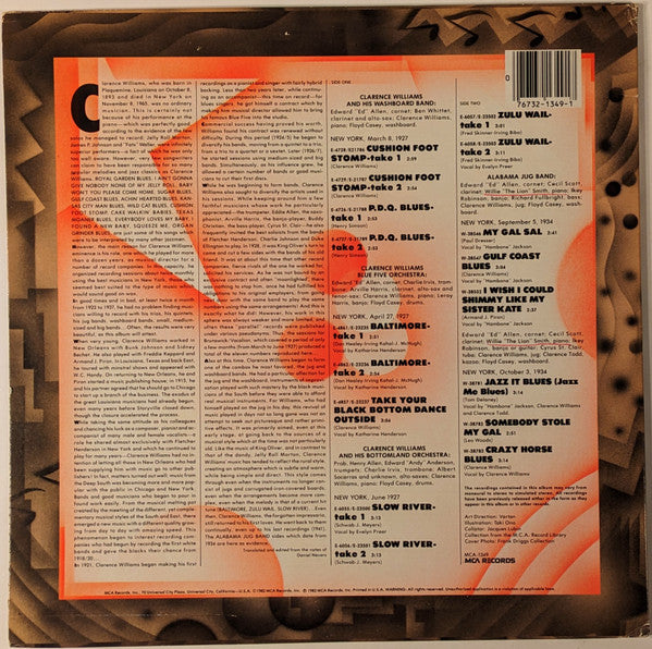 Clarence Williams - The Music Man - (1927 - 1934) (Vinyl, LP, Compilation) Good Plus (G+) / Very Good (VG)
