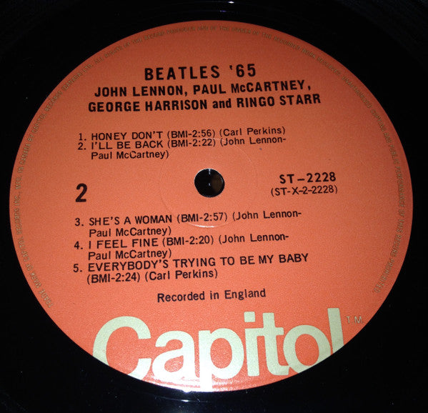 The Beatles - Beatles '65 (Vinyl, LP, Album, Reissue, Stereo) Very Good (VG) / Good (G)