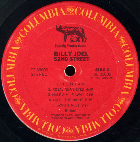 Billy Joel - 52nd Street (Vinyl, LP, Album, Stereo)