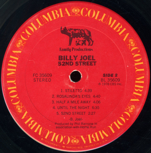 Billy Joel - 52nd Street (Vinyl, LP, Album, Stereo) Good Plus (G+) / Good Plus (G+)