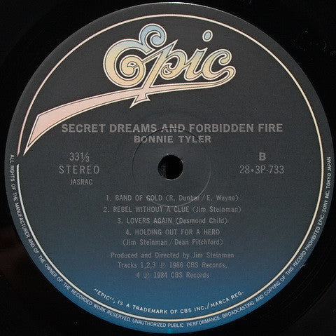 Bonnie Tyler - Secret Dreams And Forbidden Fire = 秘めた想い (LP, Album) - Very Good Plus (VG+) / Near Mint (NM or M-)