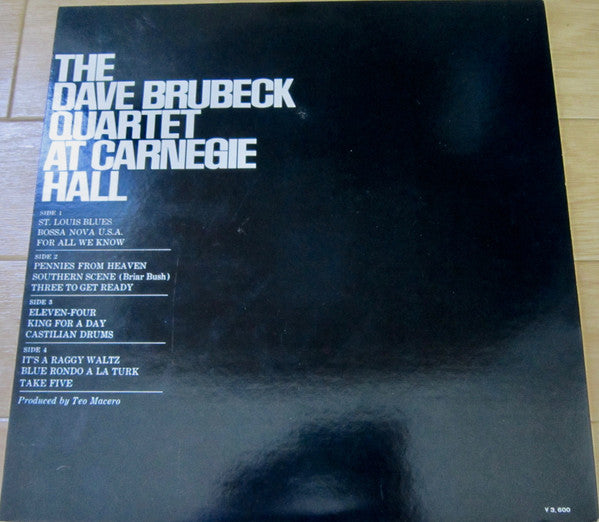 The Dave Brubeck Quartet - At Carnegie Hall (2xVinyl, LP, Album, Stereo, Reissue) Very Good Plus (VG+) / Good (G)