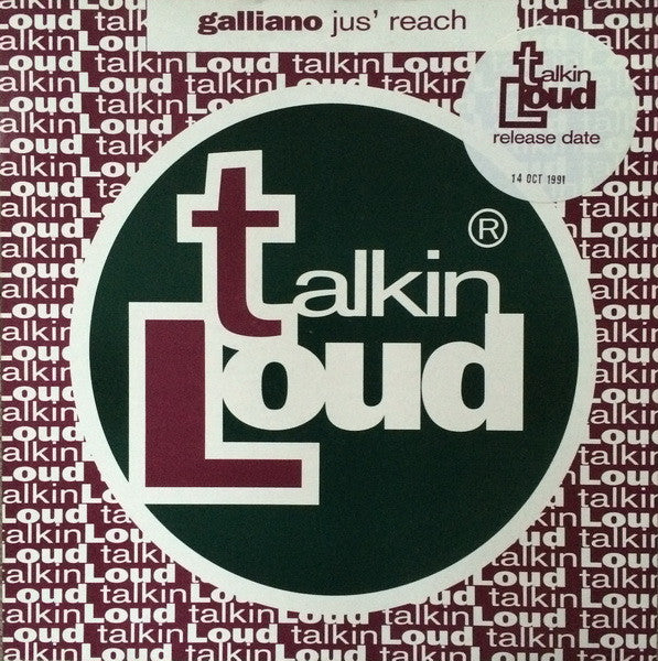 Galliano - Jus' Reach (Vinyl, 12", 45 RPM, Promo) Very Good Plus (VG+) / Very Good (VG)