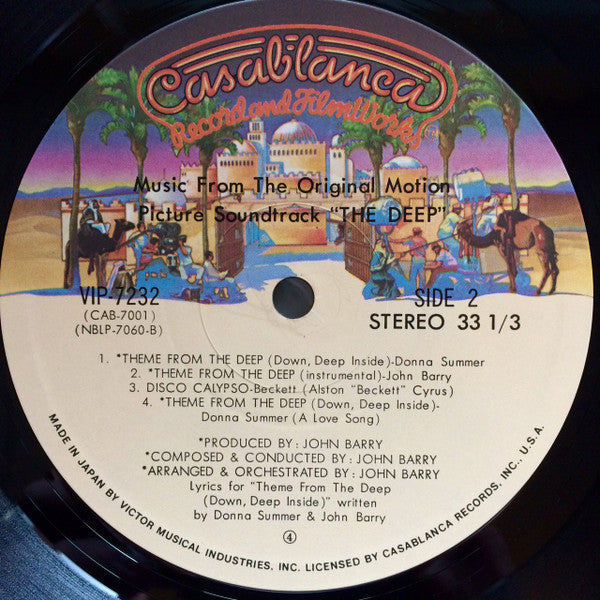 John Barry - ザ・ディープ = The Deep (Music From The Original Motion Picture Soundtrack) (Vinyl, LP, Album) Very Good Plus (VG+) / Very Good (VG)