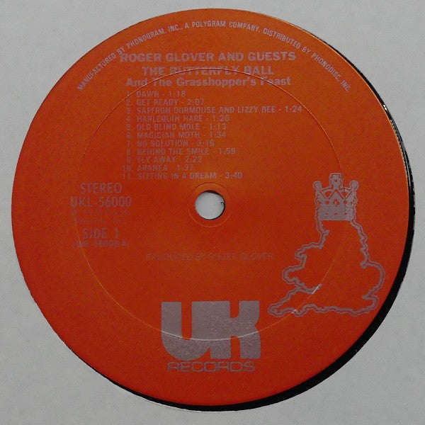 Roger Glover And Guests - The Butterfly Ball And The Grasshopper's Feast (Vinyl, LP, Album) Very Good (VG) / Good (G)