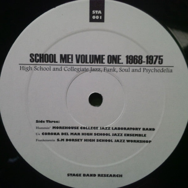 Various - School Me! Volume One, 1968-1975 - High School And Collegiate Jazz, Funk, Soul And Psychedelia (2xVinyl, LP, Compilation) Very Good (VG) / Very Good (VG)