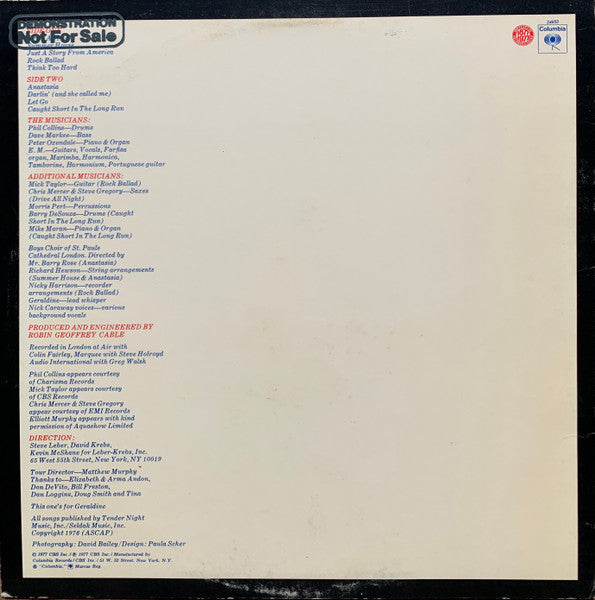 Elliott Murphy - Just A Story From America (Vinyl, LP, Album) Good Plus (G+) / Very Good Plus (VG+)