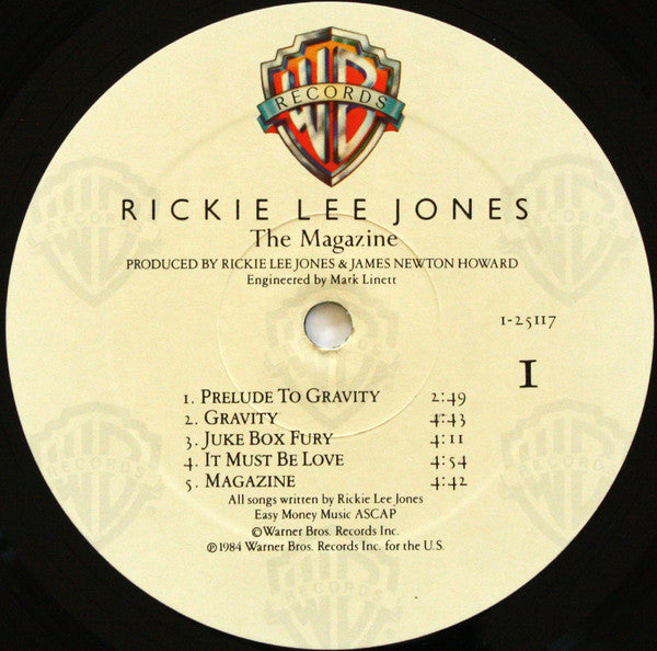 Rickie Lee Jones - The Magazine (Vinyl, LP, Album) Very Good Plus (VG+) / Very Good (VG)