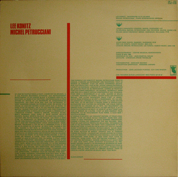 Lee Konitz - Toot Sweet (Vinyl, LP, Album) Very Good (VG) / Very Good (VG)
