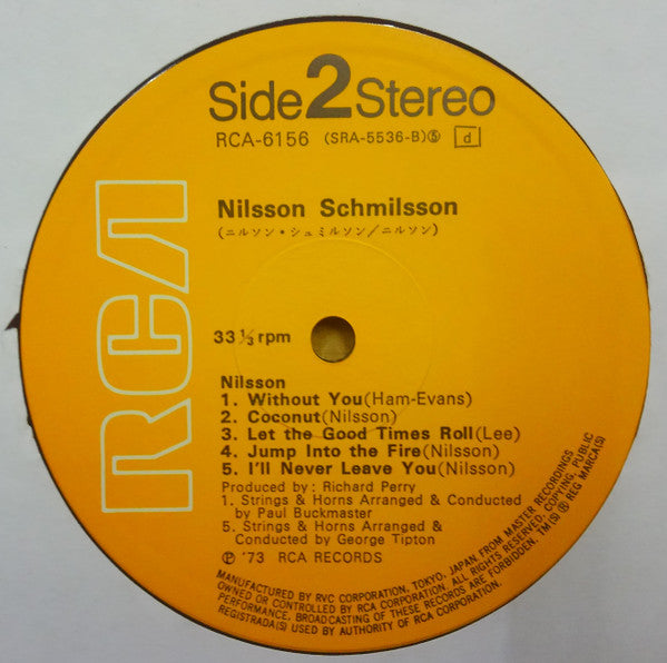 Harry Nilsson - Nilsson Schmilsson (Vinyl, LP, Album, Reissue) Very Good (VG) / Very Good (VG)