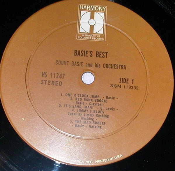Count Basie Orchestra - Basie's Best! A Collection Of Immortal Performances (Vinyl, LP, Compilation, Reissue) Very Good Plus (VG+) / Very Good (VG)