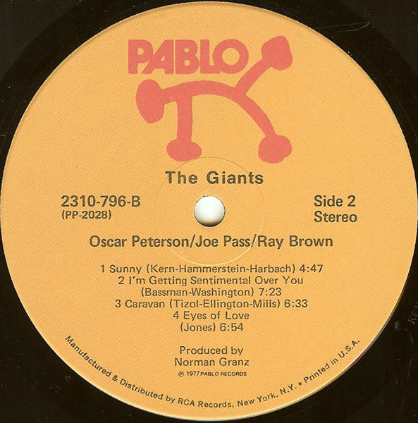 Oscar Peterson - The Giants (Vinyl, LP, Album, Stereo) Very Good (VG) / Very Good (VG)