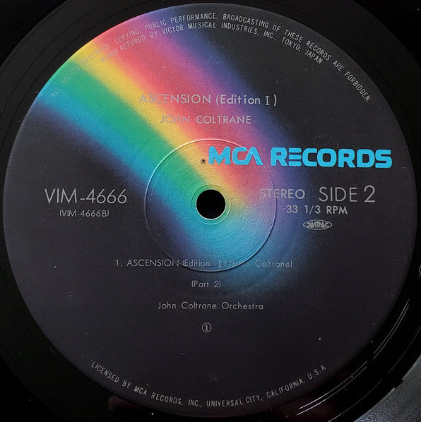 John Coltrane - Ascension (Edition I) (Vinyl, LP, Album, Reissue, Stereo) Near Mint (NM or M-) / Very Good Plus (VG+)