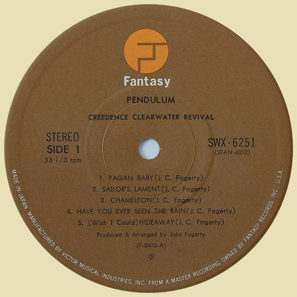 Creedence Clearwater Revival - Pendulum (Vinyl, LP, Album, Reissue, Stereo) Very Good Plus (VG+) / Very Good Plus (VG+)