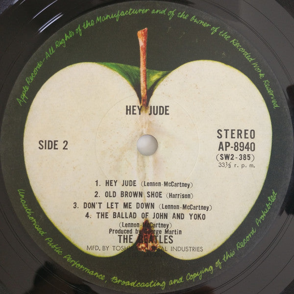 The Beatles - Hey Jude (Vinyl, LP, Compilation, Stereo)