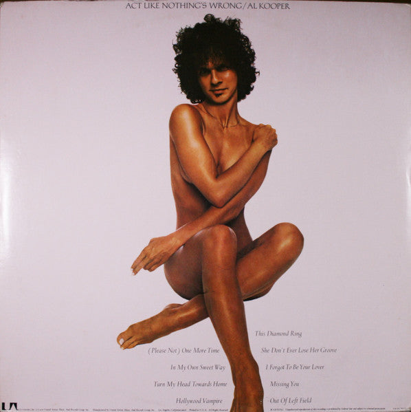 Al Kooper - Act Like Nothing's Wrong (Vinyl, LP, Album) Very Good (VG) / Good Plus (G+)