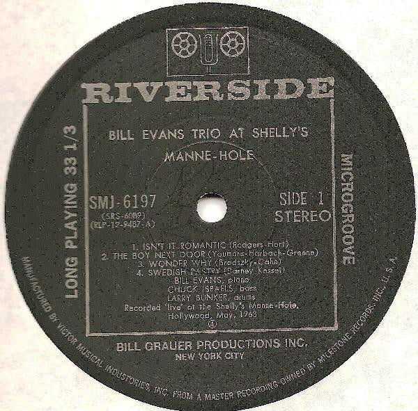 The Bill Evans Trio - At Shelly's Manne-Hole, Hollywood, California (Vinyl, LP, Album, Reissue) Near Mint (NM or M-) / Near Mint (NM or M-)