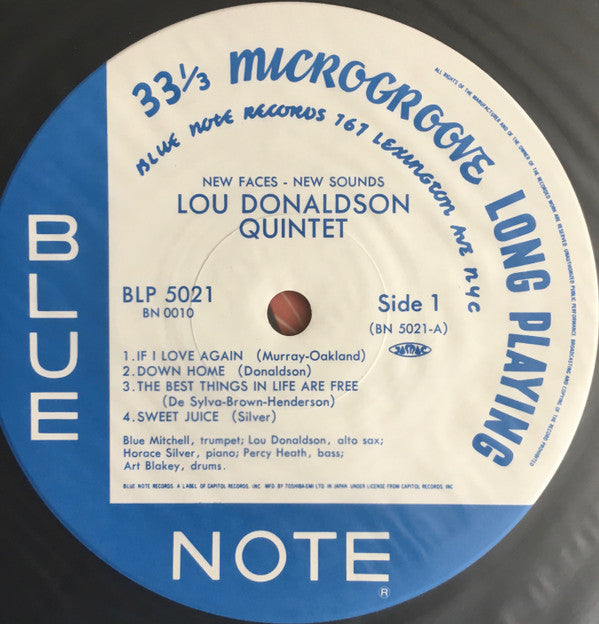 Lou Donaldson - New Faces – New Sounds (Vinyl, LP, Album, Reissue) Near Mint (NM or M-) / Very Good Plus (VG+)