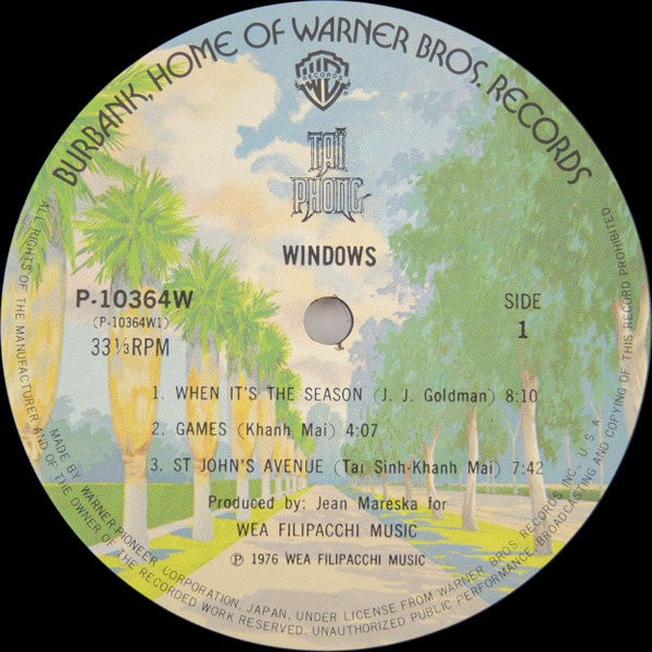 Taï Phong - Windows (Vinyl, LP, Album) Very Good Plus (VG+) / Very Good Plus (VG+)